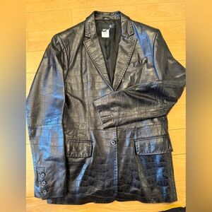 Just Cavalli leather jacket man size 50